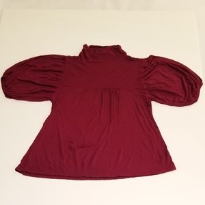 Burgundy women top